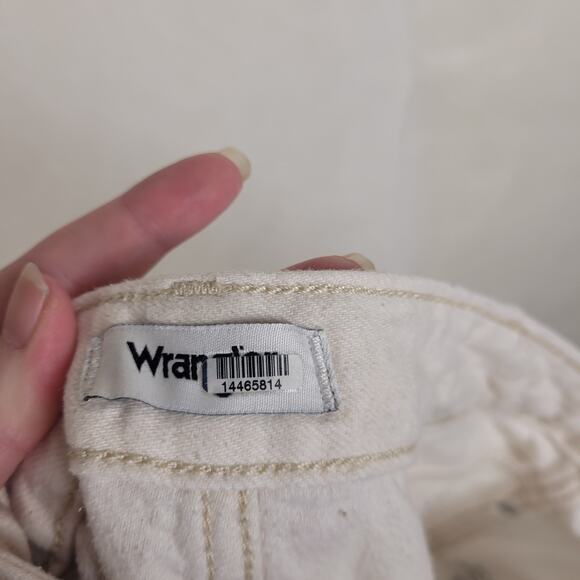 Wrangler Worldwide Midrise Wide Leg cream jeans Size 26 Boho Classic Retro - Picture 6 of 12